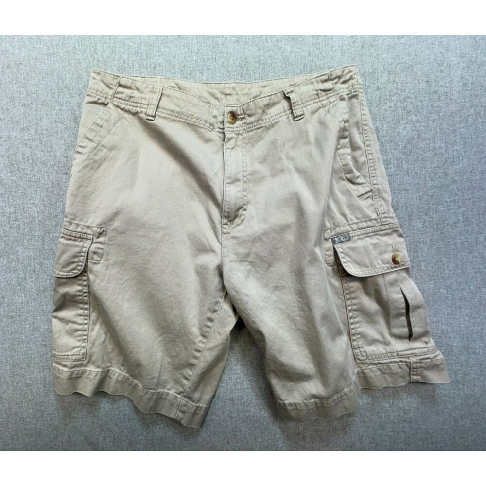 Woolrich Mens Cargo Shorts Size 32" Khaki Durable Casual Outdoor Athleisure